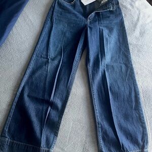 NWT Lovers + Friends Deep Blue Wide Leg Jeans